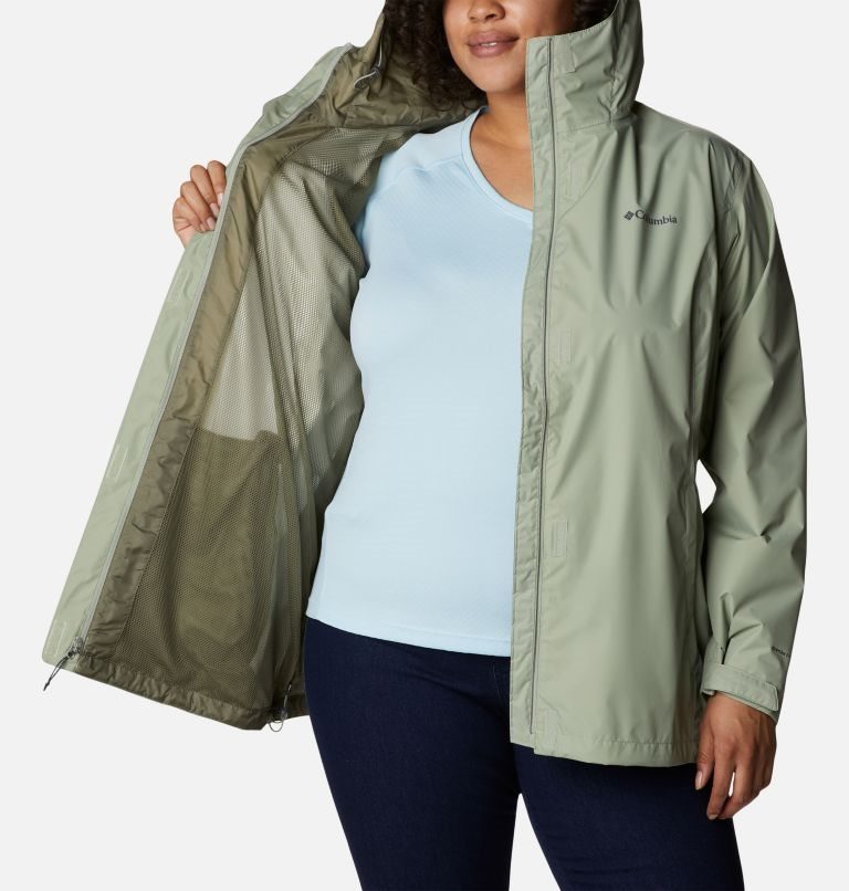 Women's Columbia Arcadia II Jackets Olive | Plus Size CA-O4A31